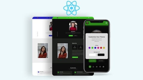 React JS Portfolio Website with Theme Customization